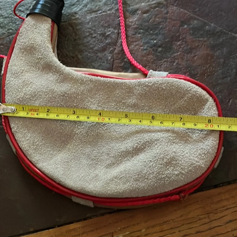 Red‎ and Tan Water Flask with Rope